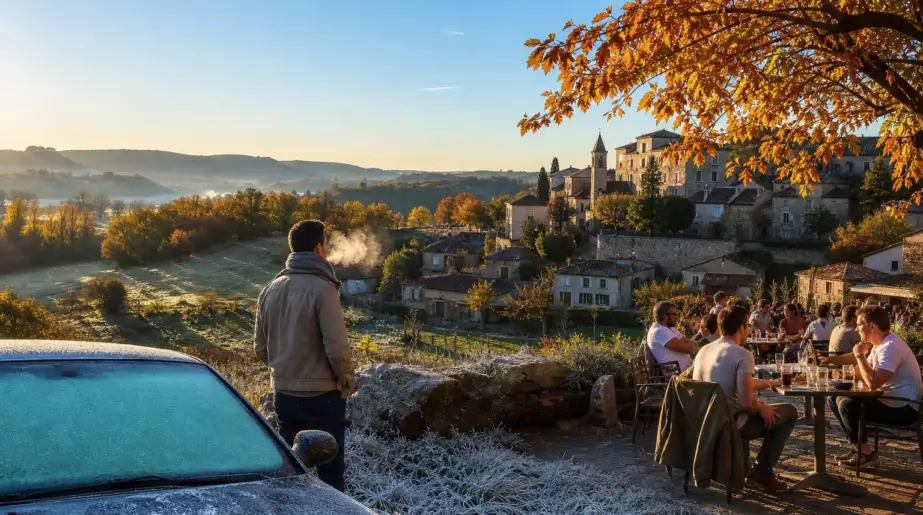 0 °C le matin, plus de 20 degrés supplémentaires quelques heures plus tard : ces écarts de température impressionnants marquent le début de l’automne en France
