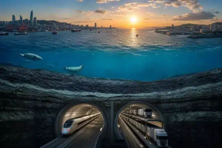125 kilomètres de mer séparent 140 millions d’habitants : la Chine va les relier avec le plus long tunnel ferroviaire sous-marin du monde