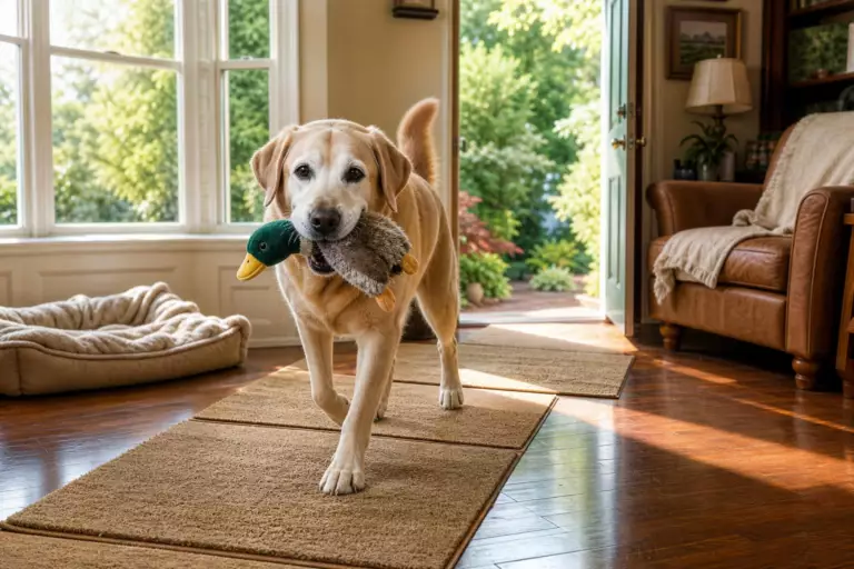 À 14 ans, ce vieux labrador retrouve l’envie de jouer : le changement apporté par sa famille ne concernait ni sa nourriture ni ses soins