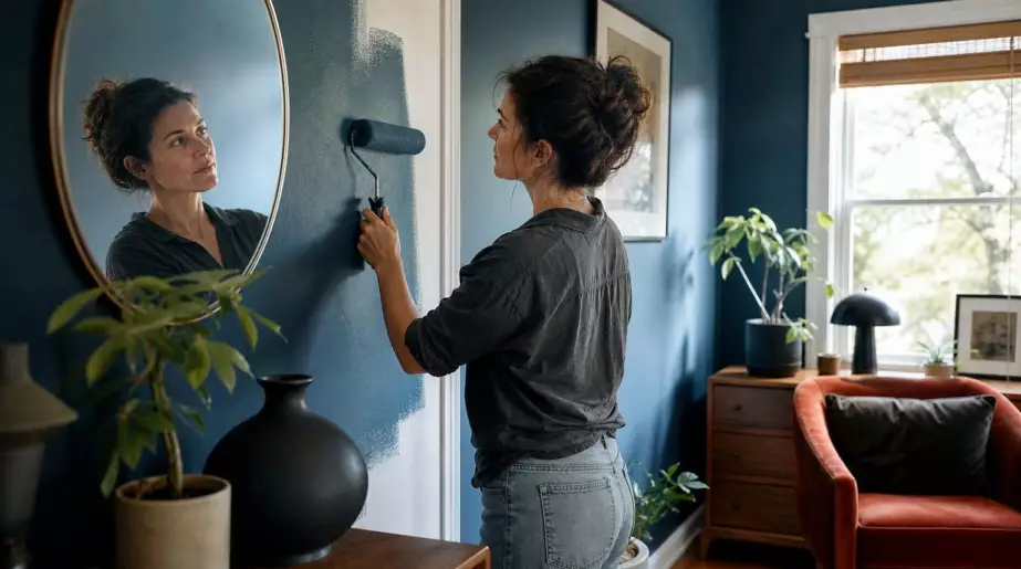 À 37 ans, Claire peint toujours ses murs en bleu : ce réflexe discret en dit long sur son rapport aux autres