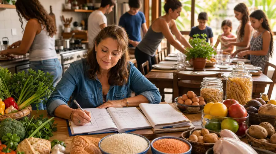 À 52 ans, cette mère de onze enfants planifie tous ses repas sur un calendrier : sa façon de faire les courses a complètement changé