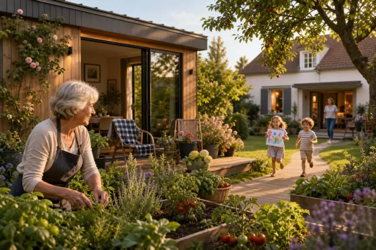 À 68 ans, Martine installe son studio près des siens : le jardin devient son rendez-vous quotidien