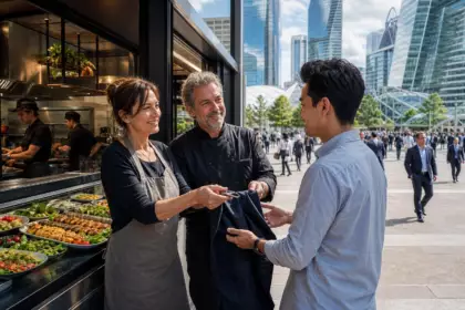 À La Défense, Linda et Mehdi quittent leurs cuisines après plus de vingt ans : leur méthode vise les candidats sans capital