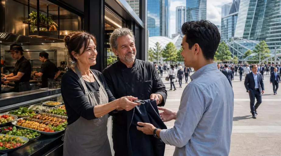 À La Défense, Linda et Mehdi quittent leurs cuisines après plus de vingt ans : leur méthode vise les candidats sans capital