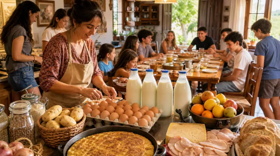 À la maison, le petit-déjeuner commence avec quatre litres de lait : cette mère de famille prévoit aussi de quoi recevoir les amis