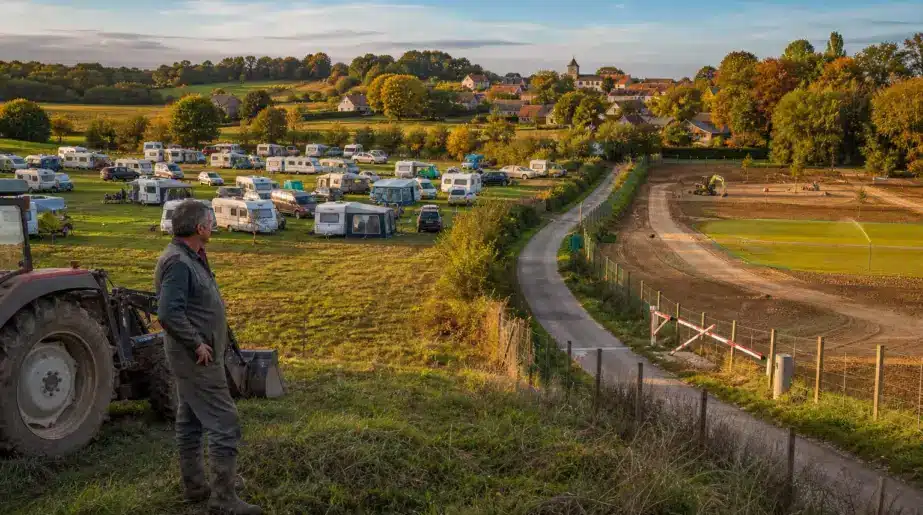 À Larnaud, 23 foyers choisissent la parcelle d’un agriculteur : le site public voisin reste fermé depuis le 16 septembre
