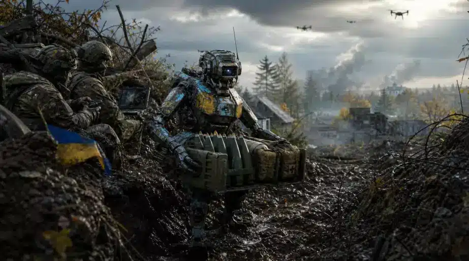 À Lviv, Mykhailo Fedorov mise sur des machines humanoïdes : elles doivent tenir les postes où les soldats risquent leur vie