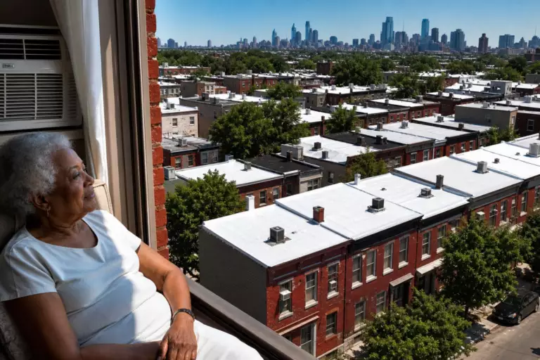 À Philadelphie, 340 foyers modifient leur couverture : leur facture de rafraîchissement recule de 560 kWh chaque année
