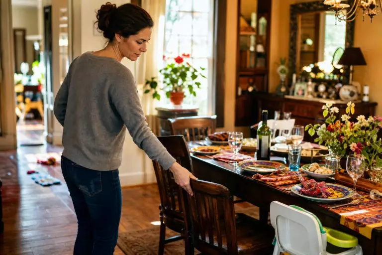 Après chaque repas, elle rapproche sa chaise depuis dix ans : ce réflexe discret révèle bien plus qu’un goût pour l’ordre