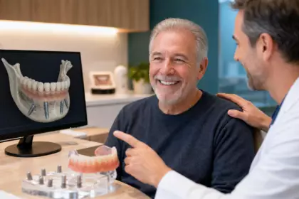 Après des années de dentier instable, certains patients retrouvent des dents fixes : cette méthode limite parfois la greffe osseuse