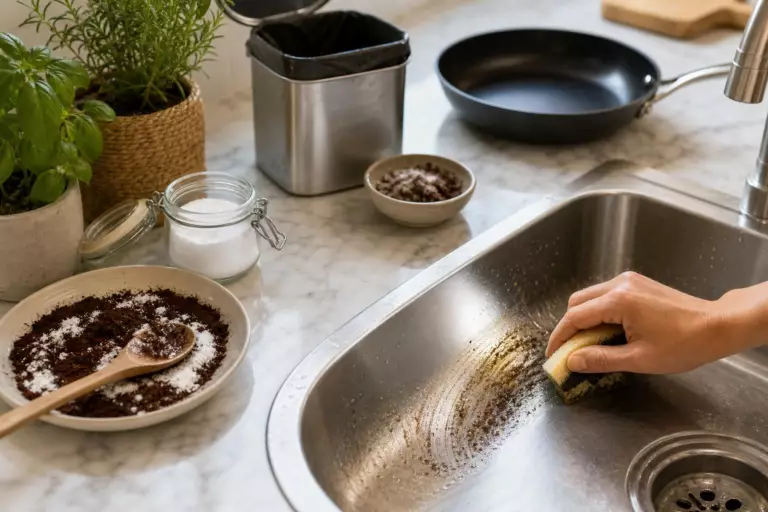 Après deux jours de séchage, ce résidu du petit-déjeuner assainit la cuisine : la préparation ne s’utilise pas partout