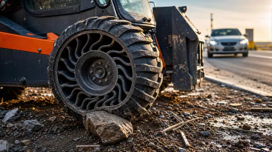 Après dix ans d’essais, Michelin fait rouler une roue sans air : les automobilistes devront patienter encore