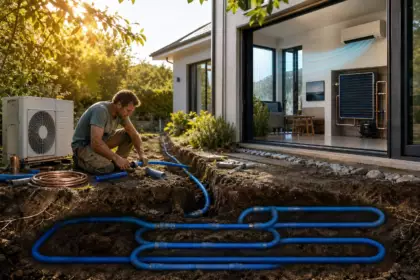 Après quelques semaines de bricolage, il rafraîchit toute sa maison : son installation enterrée ne lui a presque rien coûté