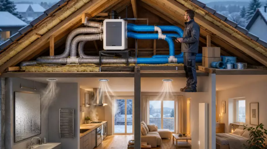 Après une isolation, votre VMC simple flux ne suffit plus : le système qu’un thermicien conseille à tous ses clients, vendu en kit chez Leroy Merlin