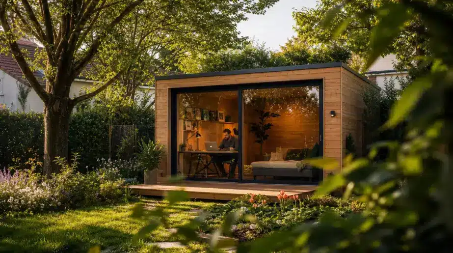 Au fond de son jardin, mon voisin a installé un studio en bois et ce n’est pas pour ranger ses outils