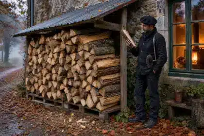 Au premier feu de novembre, le ramoneur n’a pas parlé du poêle : c’est le bois empilé contre le mur nord pendant deux étés qui posait problème