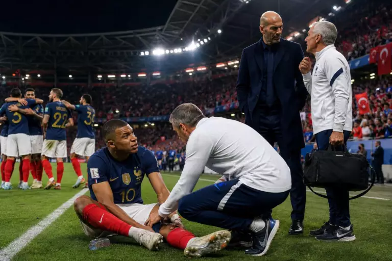 Blessure de Kylian Mbappé en Turquie : Zinédine Zidane révèle le diagnostic après la victoire des Bleus (1-0)