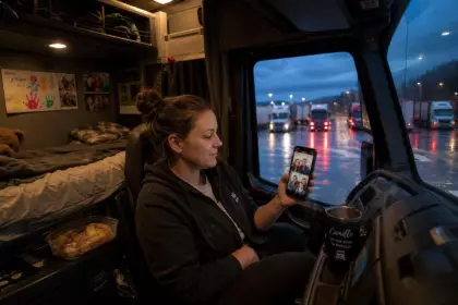 Camille, 31 ans, conduit des poids lourds toute la semaine : « Je dors dans mon camion et je ne vois presque pas ma famille avant le week-end »