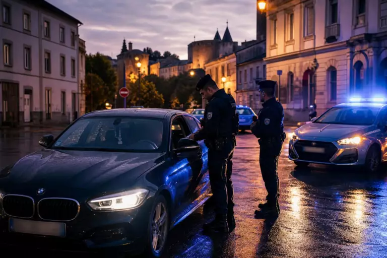 Carcassonne : un simple clignotant oublié dans le quartier Pasteur, et la police découvre tout le reste au volant de la BMW