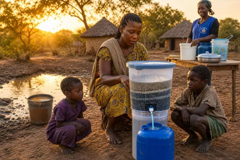 Ce filtre fabriqué avec du sable rend l’eau potable : ce que les ONG en disent sur le terrain