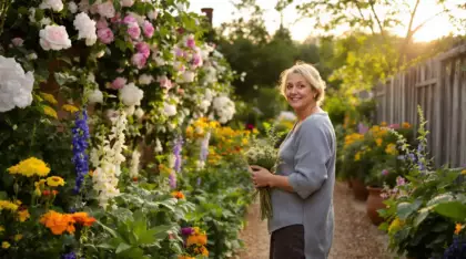 Ce jardin inspiré des anciens presbytères séduit encore par son abondance naturelle et son charme vivant