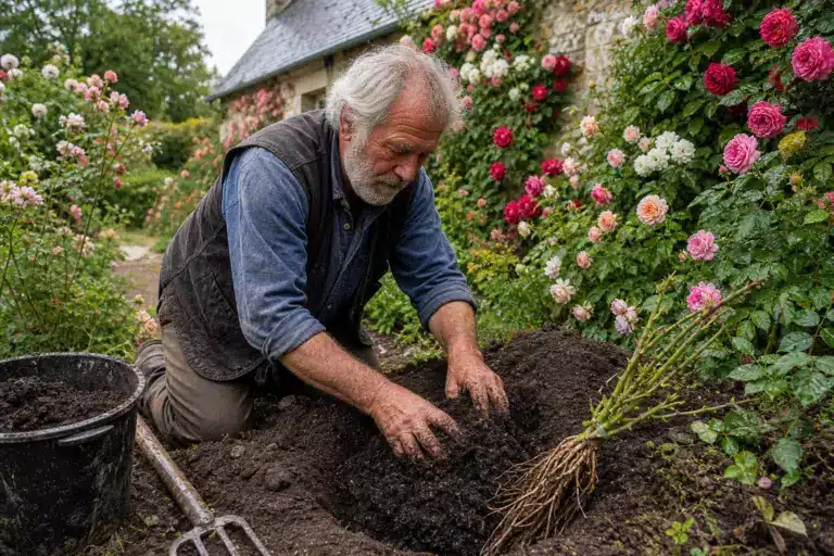 Ce que ce jardinier normand met dans chaque trou de plantation depuis 30 ans : sa roseraie compte aujourd’hui 120 pieds en pleine santé