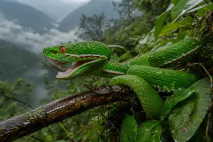 Ce serpent vert éclatant que l’on prenait pour une espèce commune est en réalité une nouvelle espèce venimeuse