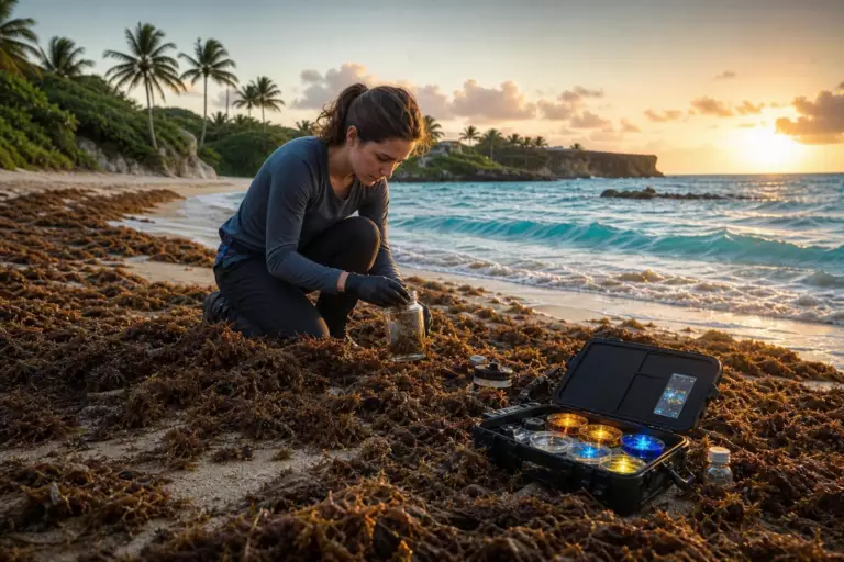 Ces algues qui envahissent les plages des Antilles : un chercheur barbadien y a trouvé des micro-organismes capables de produire des antibiotiques