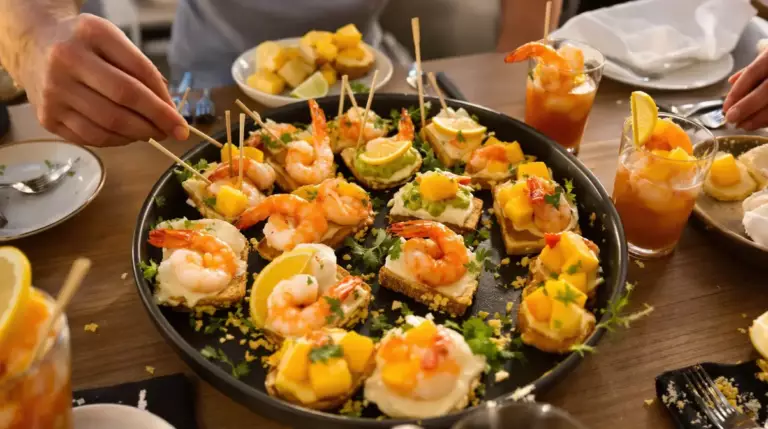 Ces bouchées aux crevettes disparaissent en dix minutes à l’apéro : voici la recette que tout le monde réclame