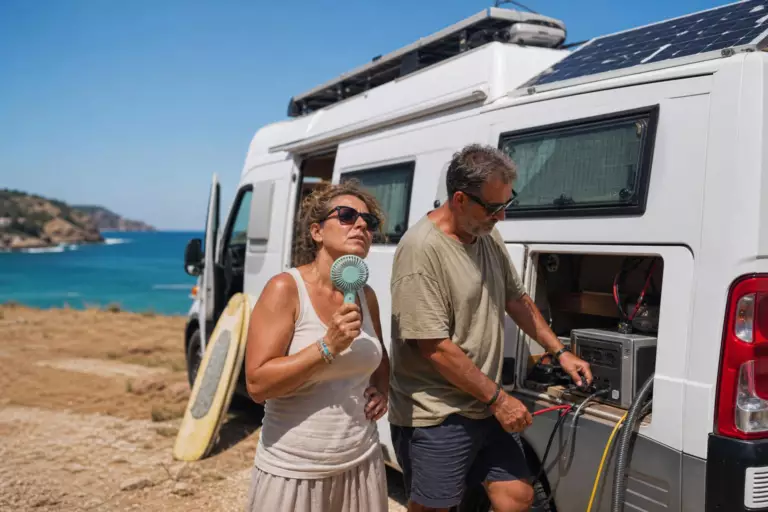Charo et Carlos vivent en camping-car depuis 11 ans : « Ce n’est généralement pas moins cher, et au début, on n’avait même pas la clim »