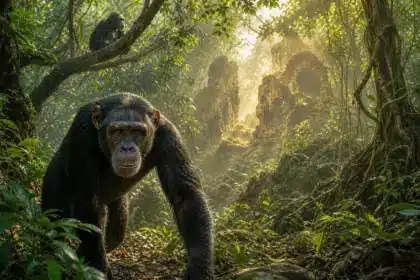 Chez les grands singes, une frontière vieille de millions d’années semble se fermer : « les chimpanzés ne deviendront vraisemblablement jamais comme leurs ancêtres »