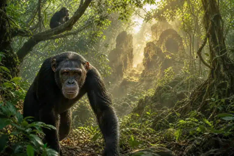 Chez les grands singes, une frontière vieille de millions d’années semble se fermer : « les chimpanzés ne deviendront vraisemblablement jamais comme leurs ancêtres »