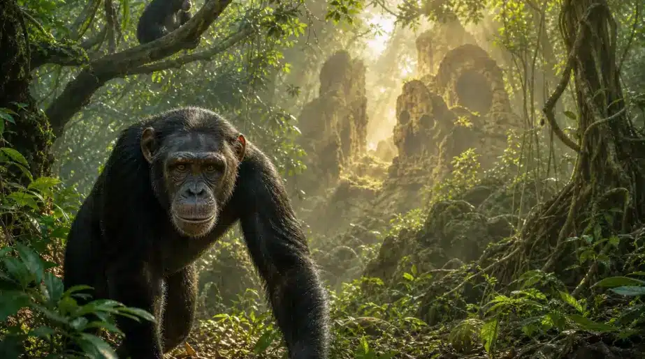 Chez les grands singes, une frontière vieille de millions d’années semble se fermer : « les chimpanzés ne deviendront vraisemblablement jamais comme leurs ancêtres »