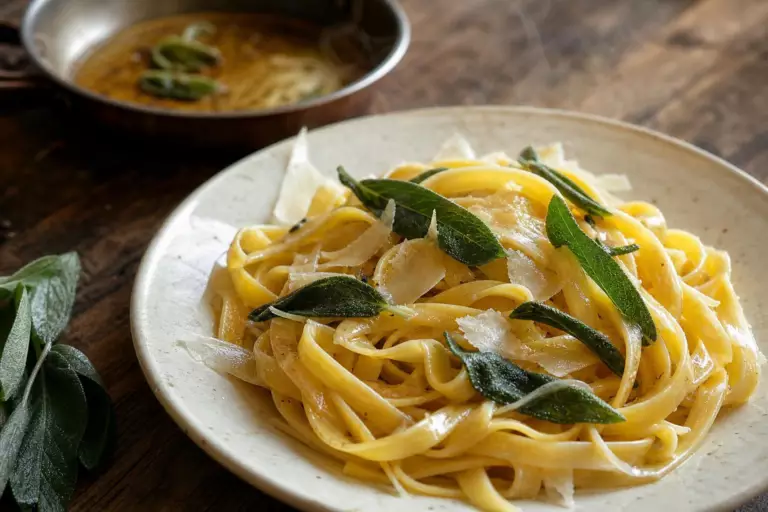 Chez nous on submerge les pâtes de crème ou de sauce tomate : en Italie, un peu de beurre et quelques feuilles de sauge suffisent