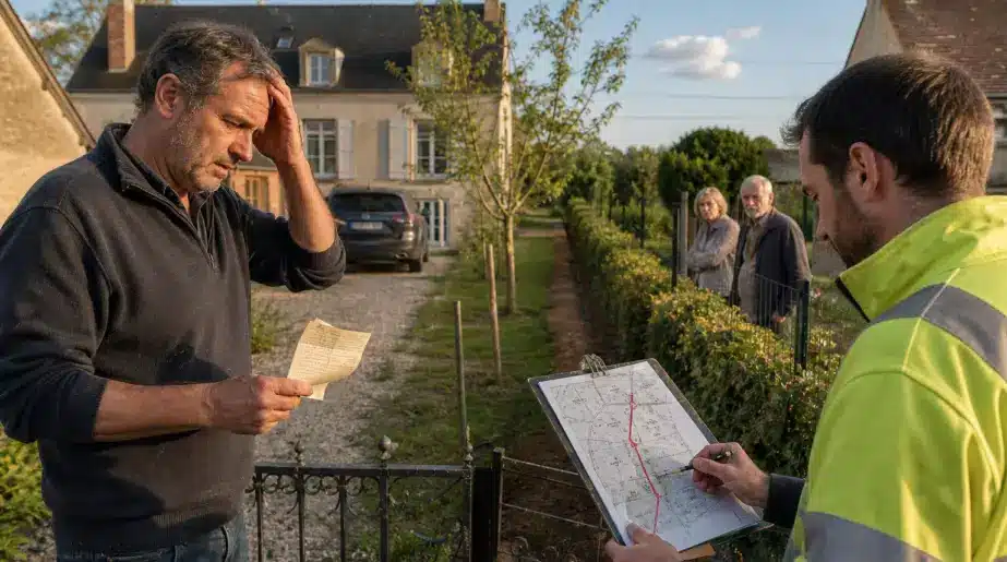 Christophe achète une bande de terrain à son voisin sans acte officiel : huit ans plus tard, une simple ligne sur un document remet l’accord en question