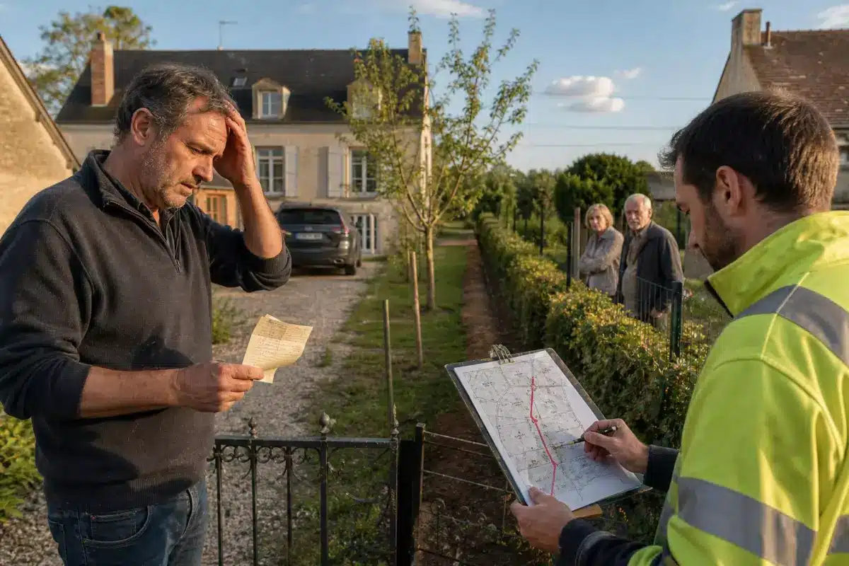 Christophe achète une bande de terrain à son voisin sans acte officiel : huit ans plus tard, une simple ligne sur un document remet l’accord en question