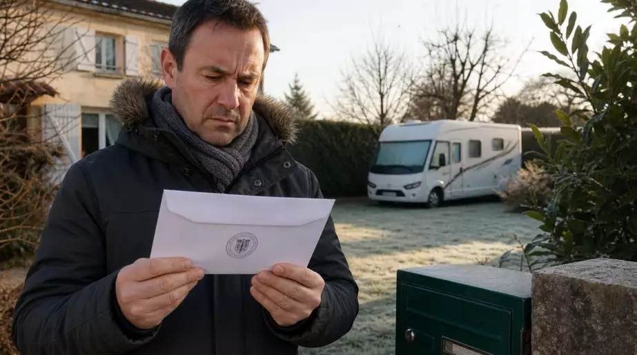 Christophe gare son camping-car au fond de son jardin pendant presque toute l’année : un matin de décembre, la mairie lui envoie un courrier