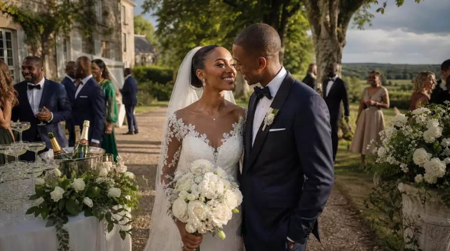 Comme si vous y étiez : découvrez les images jamais vues du mariage de Sonia Rolland dans l’Eure avec son amour de jeunesse