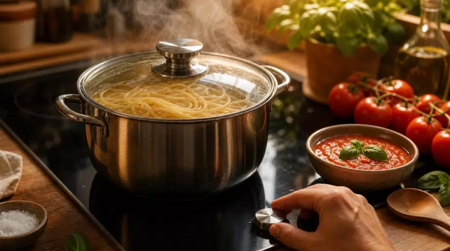 Cuire ses pâtes à feu éteint : la méthode qui économise l’énergie sans changer le résultat