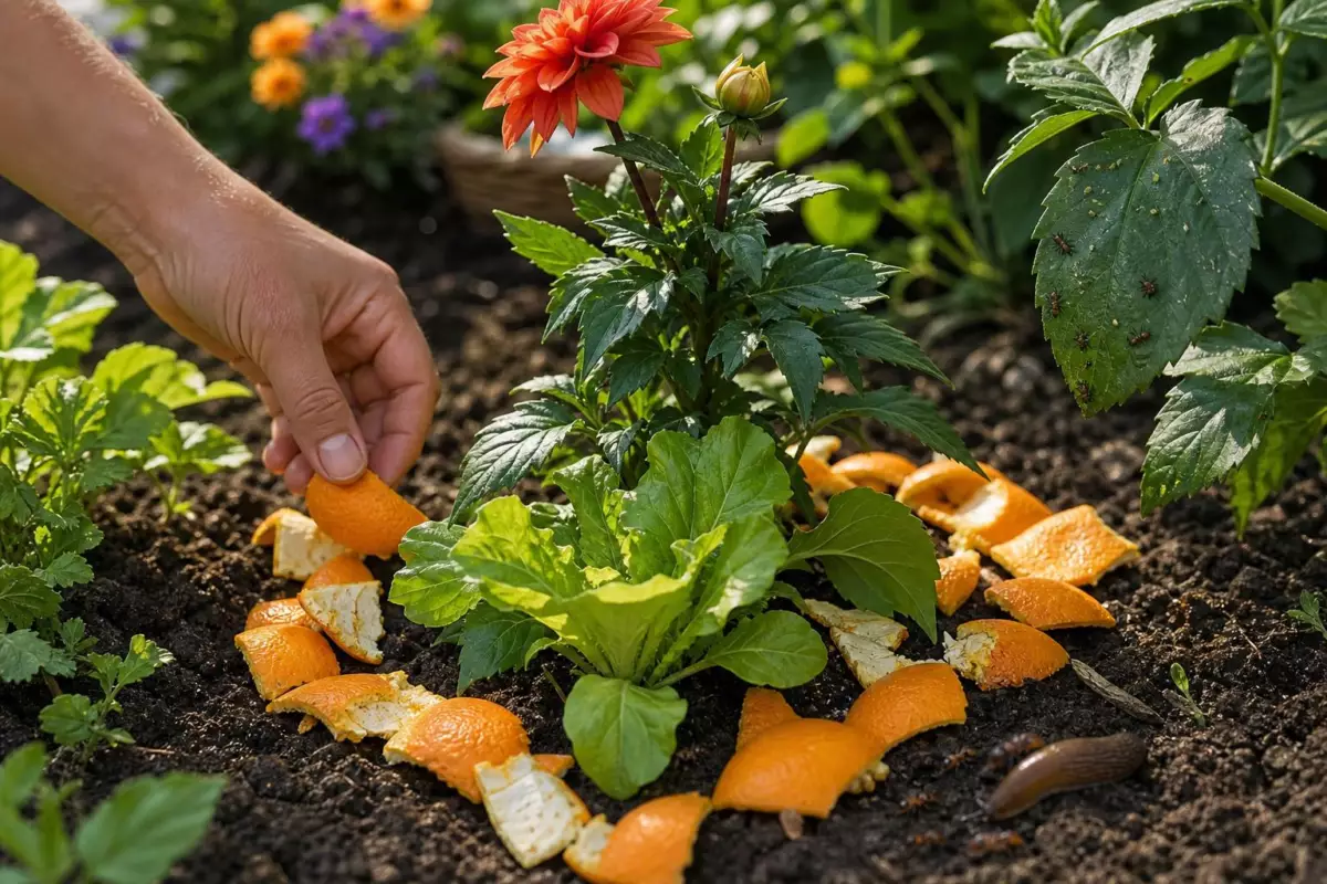 Des écorces d’orange pour chasser limaces, fourmis et pucerons : l’astuce gratuite d’un jardinier