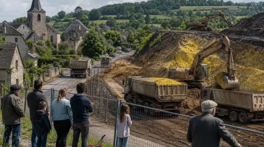 Des habitants découvrent un gisement de soufre rare sous leur village… l’exploitation commence sans consultation