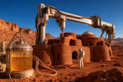 Des maisons imprimées en 3D avec de la boue martienne, de la gélatine et de la levure : la recette pour vivre un jour sur Mars
