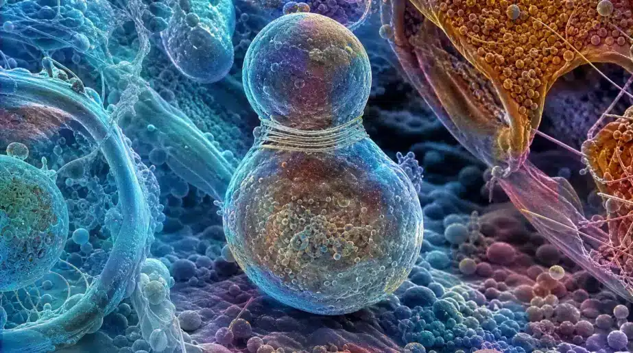 Des scientifiques découvrent une partie encore jamais vue des cellules humaines, et elle ressemble à un bonhomme de neige portant une écharpe