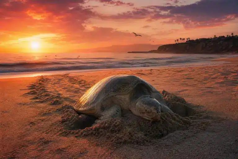 Des tortues tropicales ont été filmées en train de pondre sur des plages de Californie pour la première fois de l’histoire : le signe le plus fou du dérèglement climatique