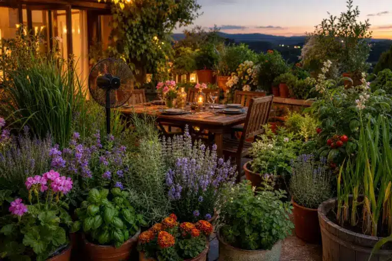Disposez 14 feuillages parfumés autour de la terrasse dès mai : ce réflexe aide à limiter les piqûres du soir