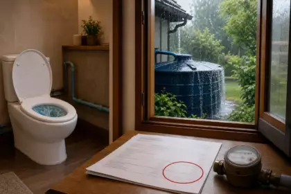 Eau de pluie dans les toilettes : la ligne de votre facture qui ne baissera jamais, même avec une cuve pleine