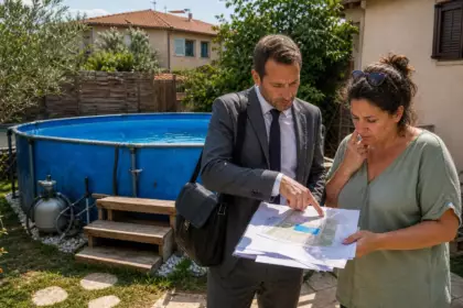 Elle garde sa piscine hors-sol deux étés de suite : la visite d’un agent municipal lui rappelle une déclaration oubliée