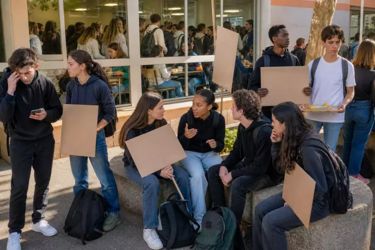 Emplois du temps, cantine, locaux : au lycée Tocqueville de Grasse, les élèves se mobilisent et dénoncent leurs conditions d’apprentissage