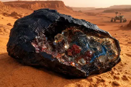 En 2011, un collectionneur achète une météorite au Maroc : elle se révèle être une preuve directe d’eau chaude sur Mars