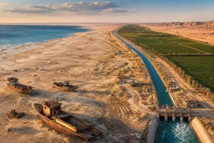 En creusant le canal du Karakoum, l’URSS a privé la mer d’Aral de son principal affluent